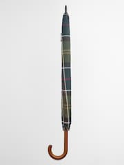 Barbour® Green Mixed Tartan Full Length Umbrella - Image 3 of 7