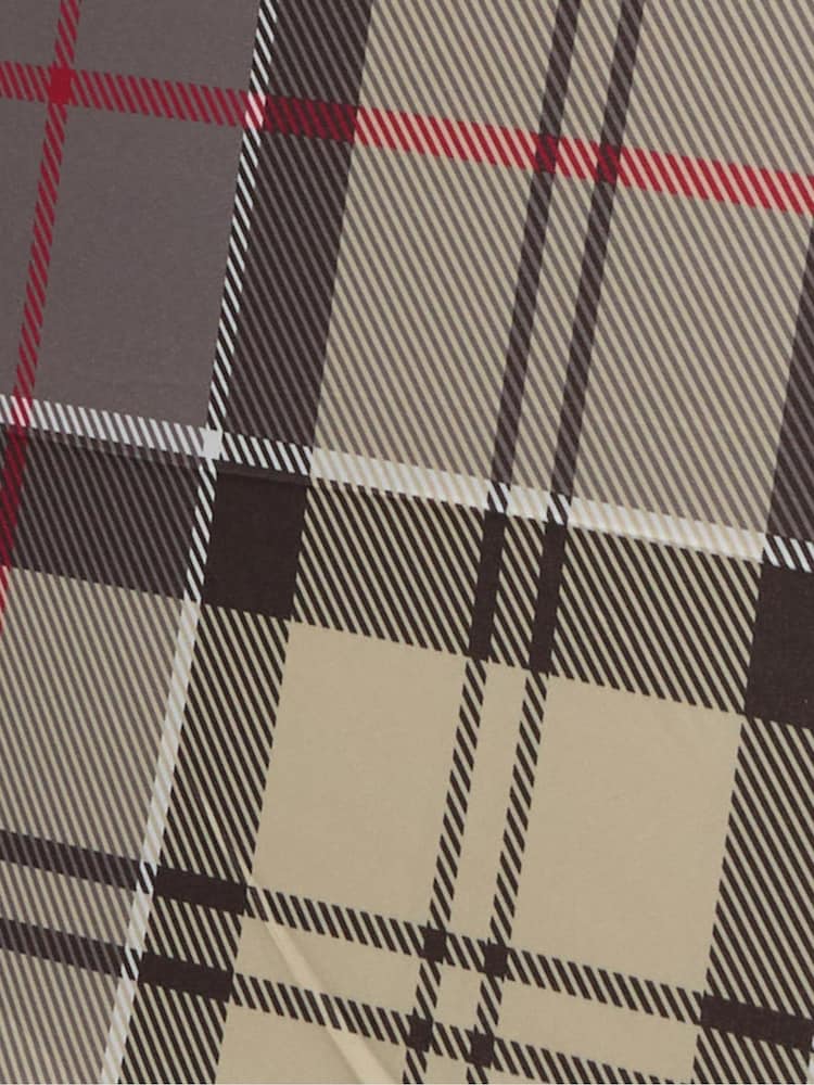 Barbour® Green Mixed Tartan Full Length Umbrella - Image 7 of 7