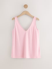 Black / Pale Pink Linen-blend Vests 2 Pack - Image 10 of 12