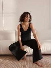 Black / Pale Pink Linen-blend Vests 2 Pack - Image 4 of 12