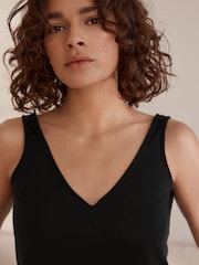 Black / Pale Pink Linen-blend Vests 2 Pack - Image 6 of 12