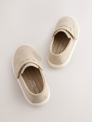 Neutral Wide Fit (G) Touch Fastening Penny Loafers - Image 3 of 6