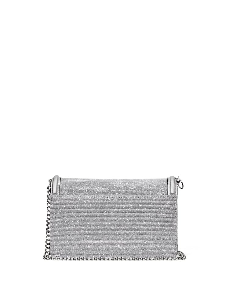 Victoria's Secret Silver Mini Crossbody Bag - Image 2 of 4 Victoria's Secret Silver Mini Crossbody Bag - Image 2 of 4