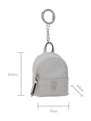 Victoria's Secret Silver Backpack Keychain - Image 3 of 3