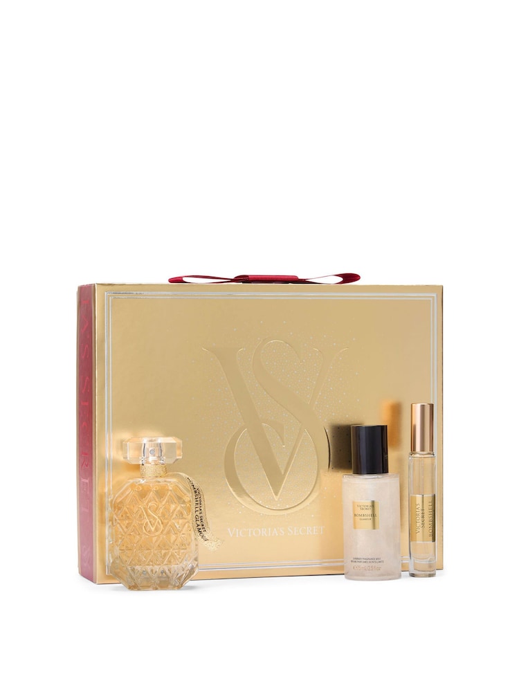 Victoria's Secret Bombshell Glamour 3 Piece Fragrance Gift Set - Image 2 of 3 Victoria's Secret Bombshell Glamour 3 Piece Fragrance Gift Set - Image 2 of 3