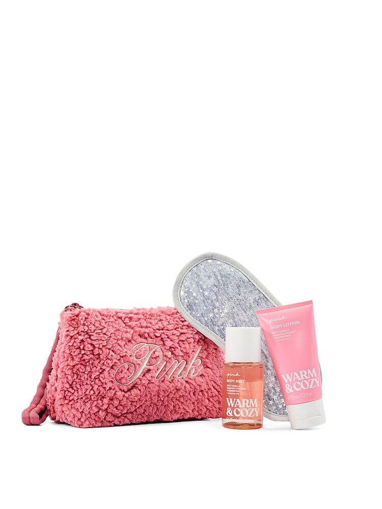 Victoria's Secret PINK Warm & Cozy Fleece Bag & Fragrance Gift Set - Image 1 of 2
