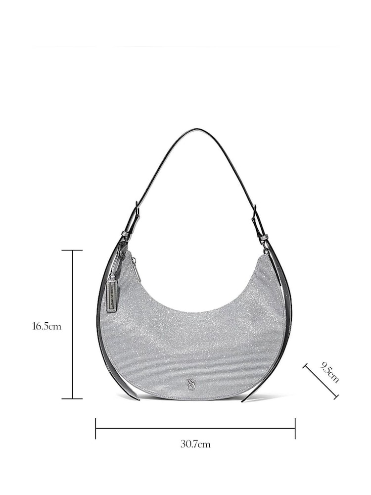 Victoria's Secret Silver Hobo Bag - Image 3 of 3