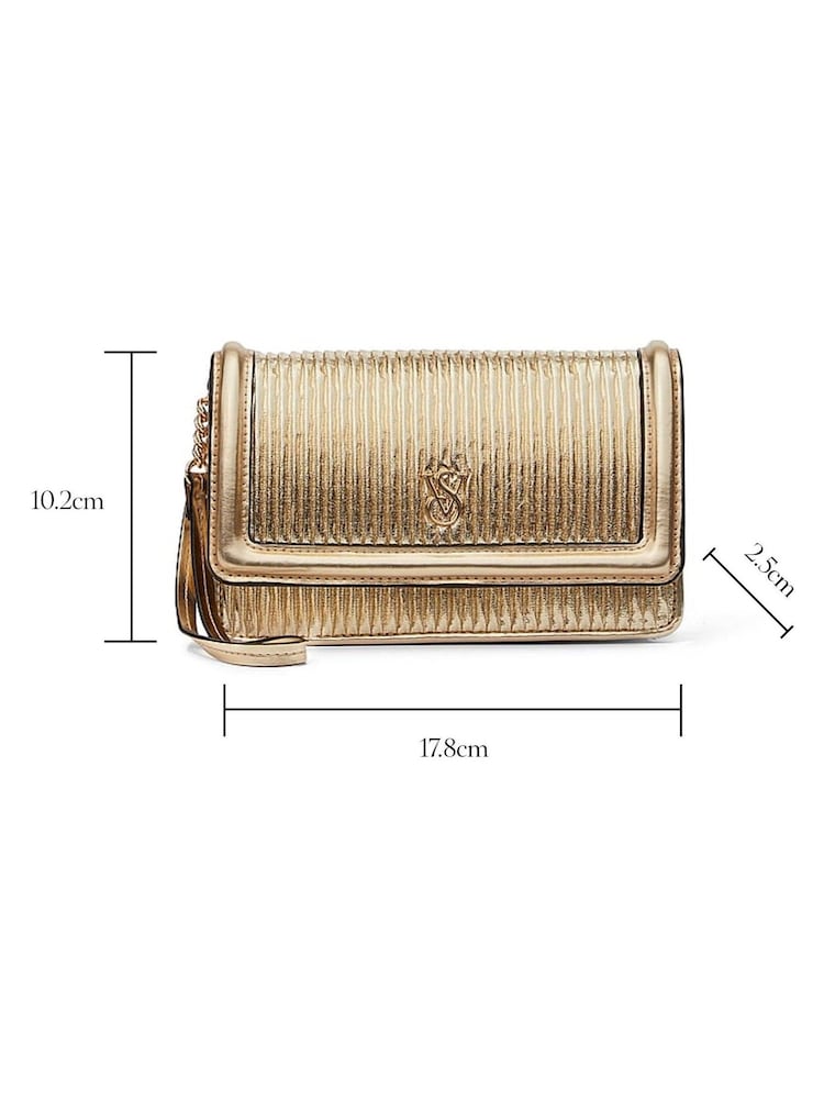 Victoria's Secret Gold Clutch Bag - Image 4 of 4