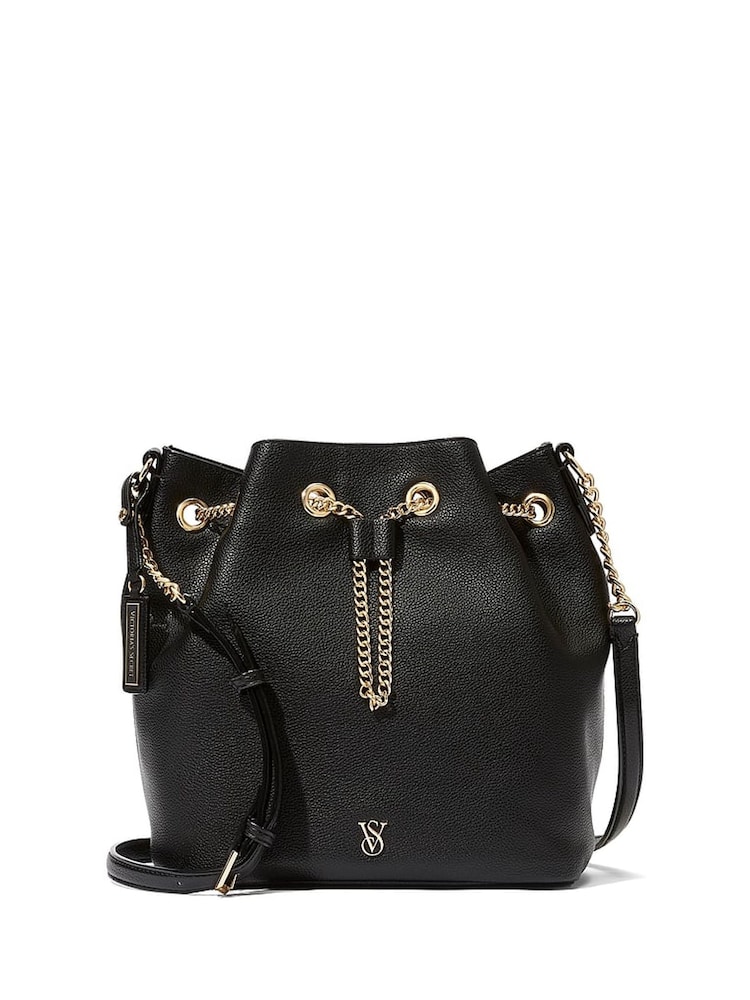 Victoria's Secret Black Bucket Crossbody Bag - Image 1 of 4