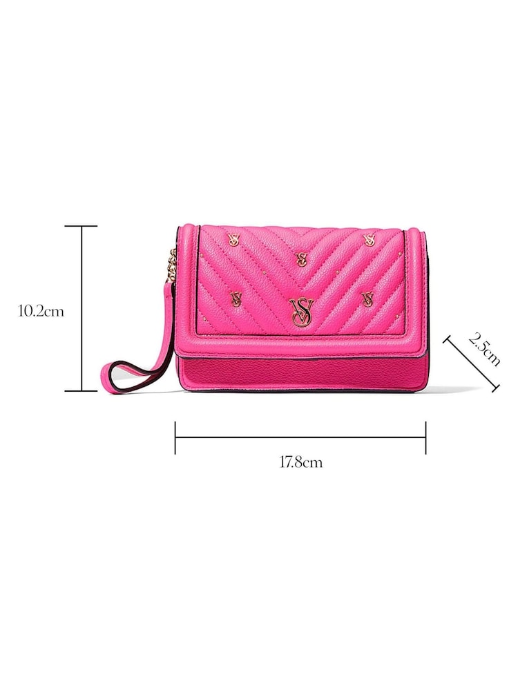 Victoria's Secret Hot Pink Clutch Bag - Image 4 of 4