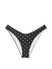 Victoria's Secret Black And White Dot Brazilian Bikini Bottoms - Image 4 of 4