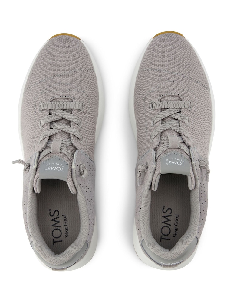 Toms Grey Cabrillo Canvas Travel Lite Trainers - Image 4 of 5
