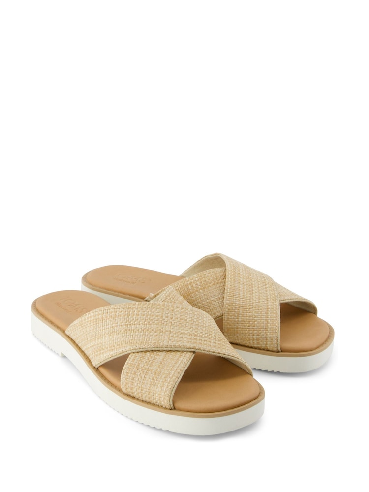 TOMS Mae Crossover Raffia Sandals - Image 2 of 5
