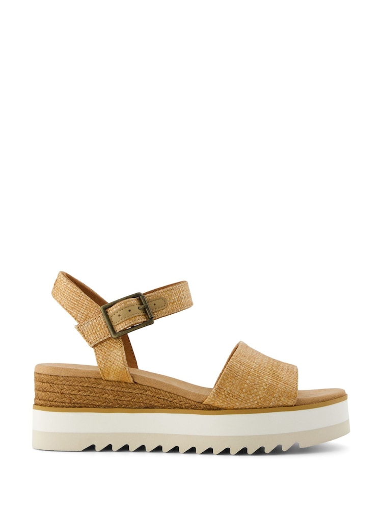 TOMS Diana Wedge Canvas Sandals - Image 1 of 8