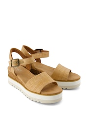 TOMS Diana Wedge Canvas Sandals - Image 3 of 8