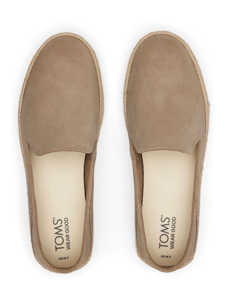 TOMS Natural Carolina in Dune Suede Shoes - Image 6 of 7
