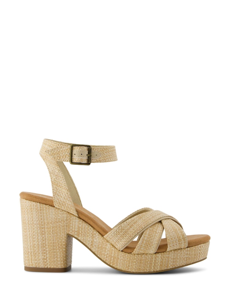 TOMS Natural Majorca Suede Strappy Sandals - Image 1 of 7