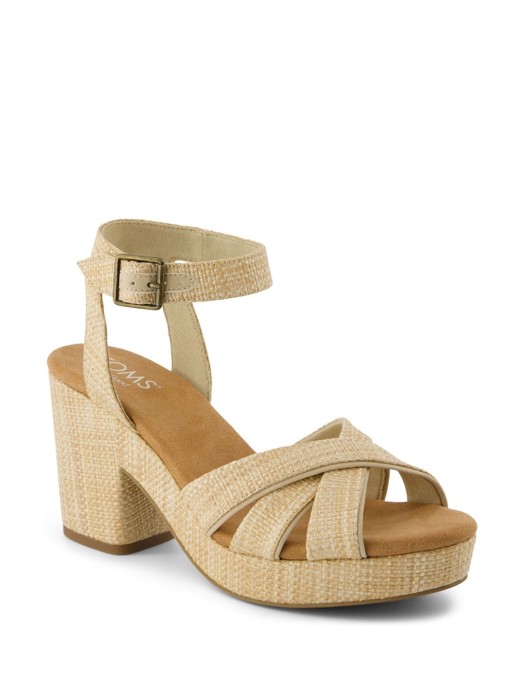TOMS Natural Majorca Suede Strappy Sandals - Image 2 of 7