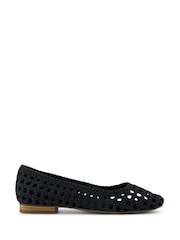 Черный - TOMS Briella Basket Weave Ballet Shoes - Image 1 of 5