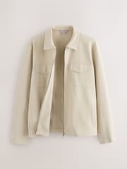 Neutral/Grey Cotton Blend Jersey Shackets 2 Pack - Image 3 of 6