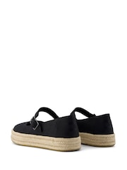 TOMS Carolina Mary Jane Canvas Black Shoes - Image 2 of 5