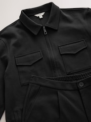 Black Co-ord Jersey Shacket & Trousers 2 Pack Set - Image 16 of 18