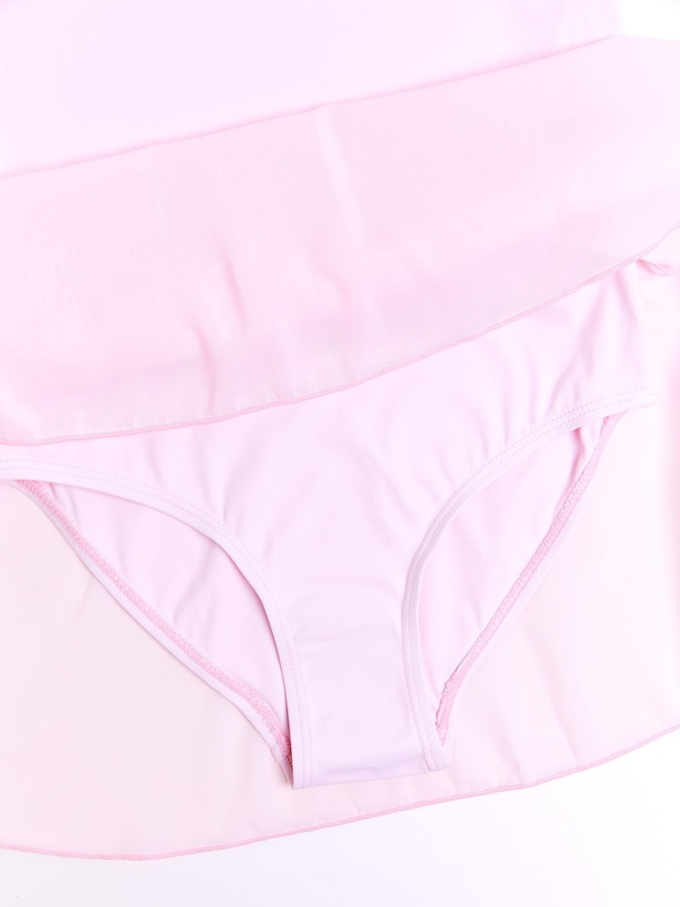 Danskin Pink Tendu Leotard With Skirt - Image 7 of 7