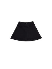 Danskin Cross Front Tennis Black Skirt With Built In Shorts - Image 3 of 5