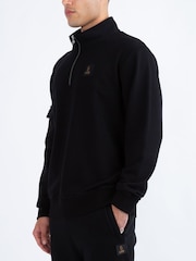 Luke 1977 Davao Quarter Zip Black Sweatshirt - Image 3 of 6
