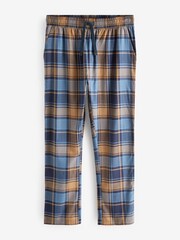 Blue Signature Brushed Woven Check Pyjama Bottoms - Image 6 of 7