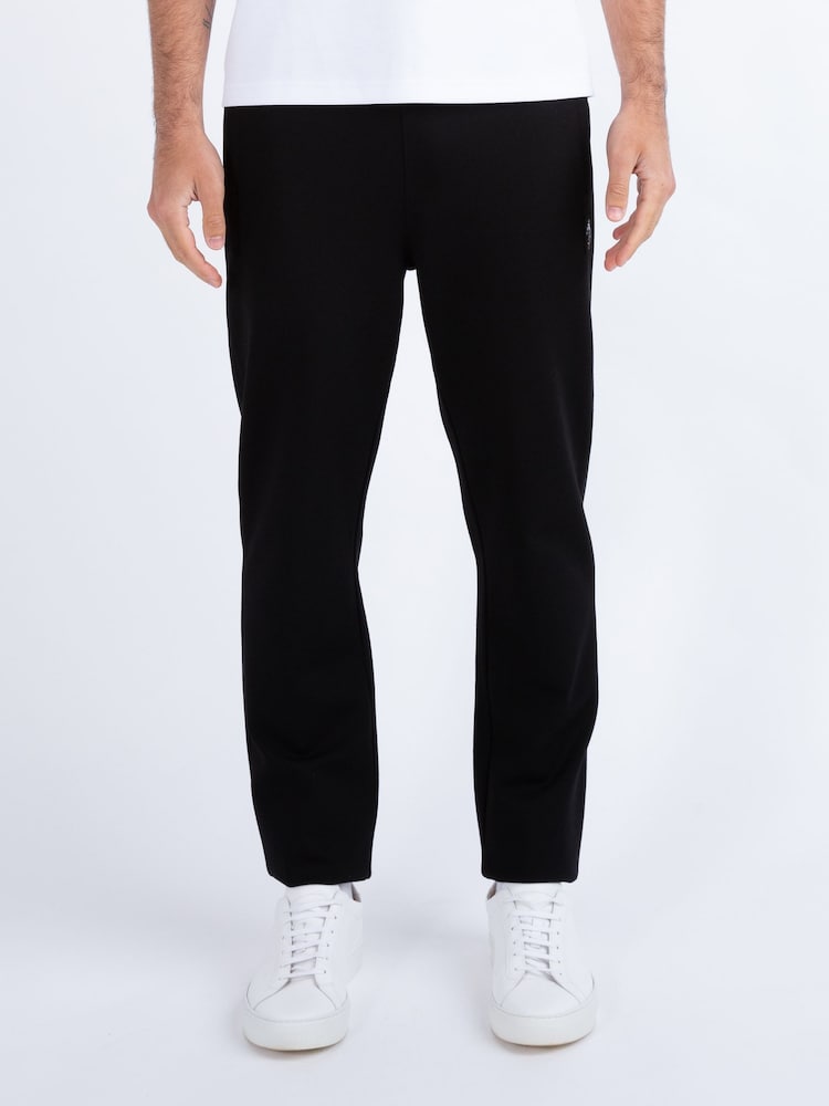 Luke 1977 Evron Uncuffed Black Joggers - Image 2 of 8