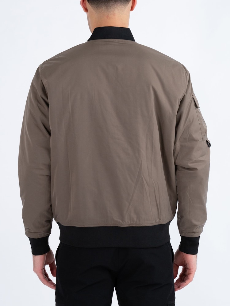 Luke 1977 Grey Suzhou Mushroom Reversible Bomber Jacket - Image 2 of 9