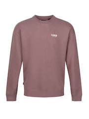 Luke 1977 Relaxed Fit Purple Exceptional Dark Mauve Sweatshirt - Image 4 of 7