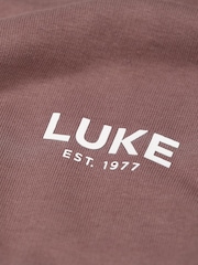 Luke 1977 Relaxed Fit Purple Exceptional Dark Mauve Sweatshirt - Image 6 of 7