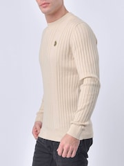 Luke 1977 Spare Rib Knitwear 100% Cotton Jumper - Image 3 of 6