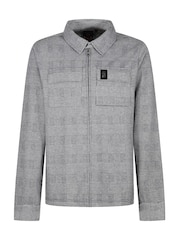 Luke 1977 Grey Tyne Check Zip Shirt - Image 4 of 7