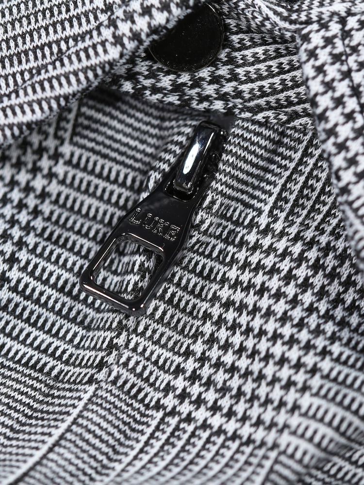 Luke 1977 Grey Tyne Check Zip Shirt - Image 7 of 7