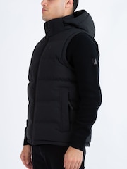 Luke 1977 Vienna Quilted Black Gilet - Image 3 of 7