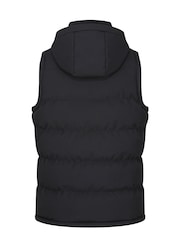 Luke 1977 Vienna Quilted Black Gilet - Image 5 of 7