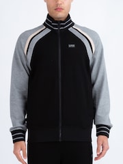 Luke 1977 Malone Zip Through Black Sweat Top - Image 1 of 7