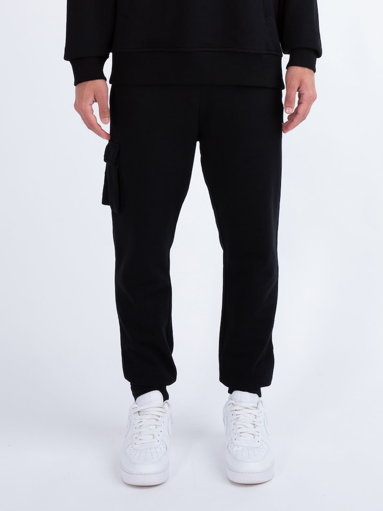 Luke 1977 Jakata Black Joggers - Image 1 of 6