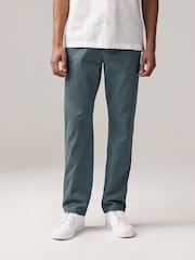 Gris bleu - Slim Fit (Slim Fit) - Pantalon extensible à élastiques latéraux chino - Image 1 of 9