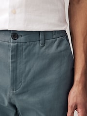 Gris bleu - Slim Fit (Slim Fit) - Pantalon extensible à élastiques latéraux chino - Image 2 of 9