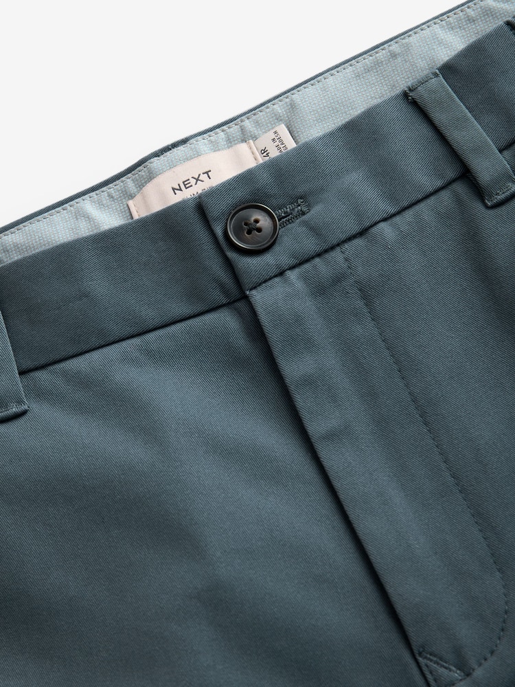 Gris bleu - Slim Fit (Slim Fit) - Pantalon extensible à élastiques latéraux chino - Image 8 of 9