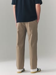 Stone Straight Fit Side Elasticated Stretch Chino Trousers - Image 3 of 9
