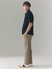 Stone Straight Fit Side Elasticated Stretch Chino Trousers - Image 4 of 9