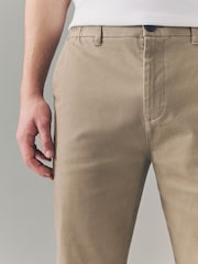 Stone Straight Fit Side Elasticated Stretch Chino Trousers - Image 5 of 9