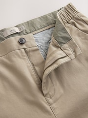 Stone Straight Fit Side Elasticated Stretch Chino Trousers - Image 9 of 9