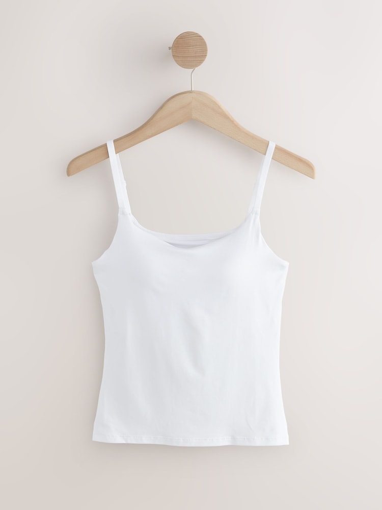 White Hidden Support Cami Top - Image 1 of 3
