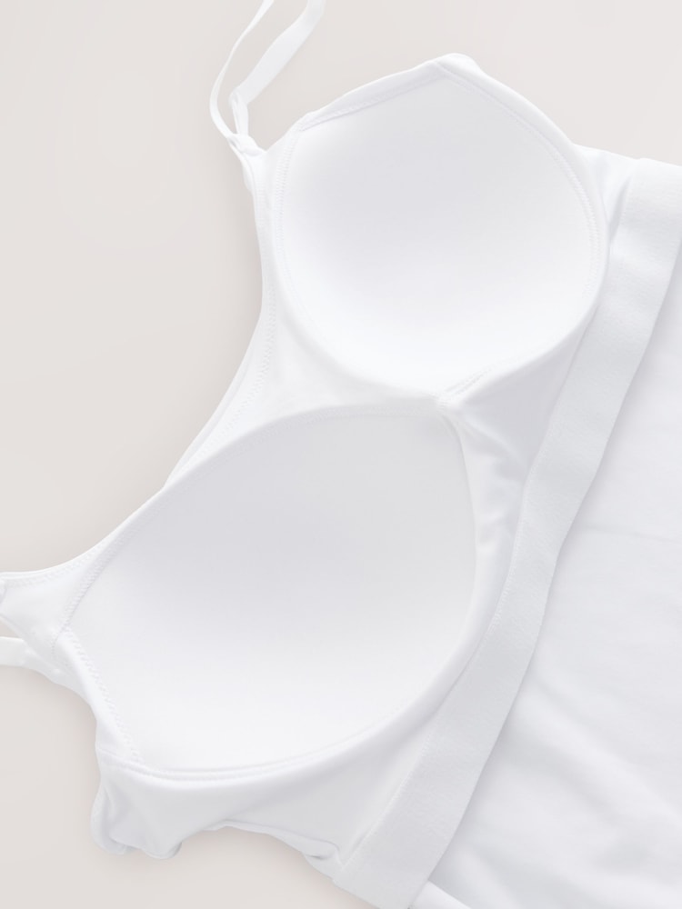 White Hidden Support Microfibre Cami Top - Image 10 of 10
